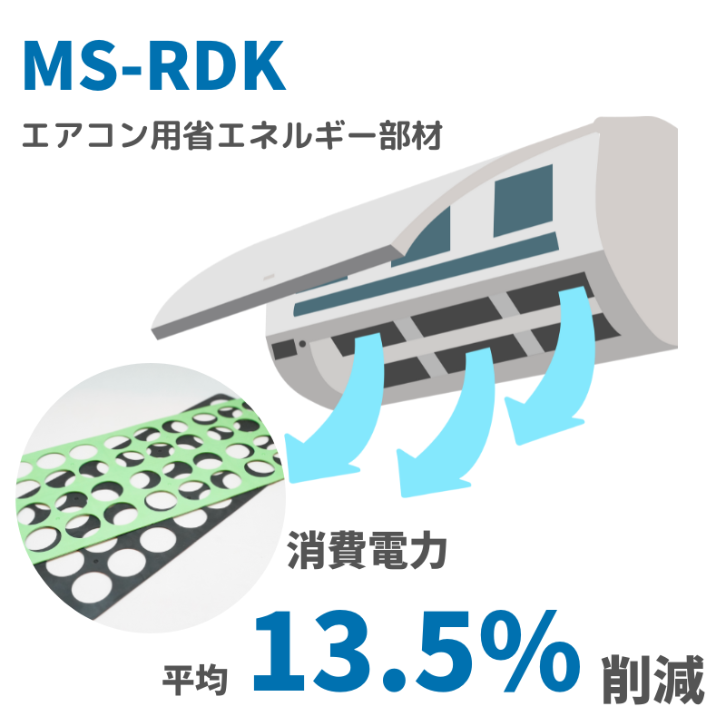 MS-RDK
エアコン用省エネルギー部材